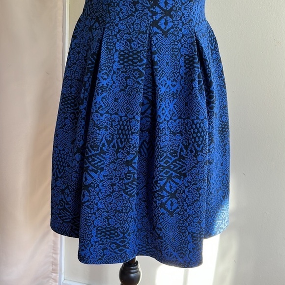 Emerald Sundae blue black print dress size S - Picture 8 of 12